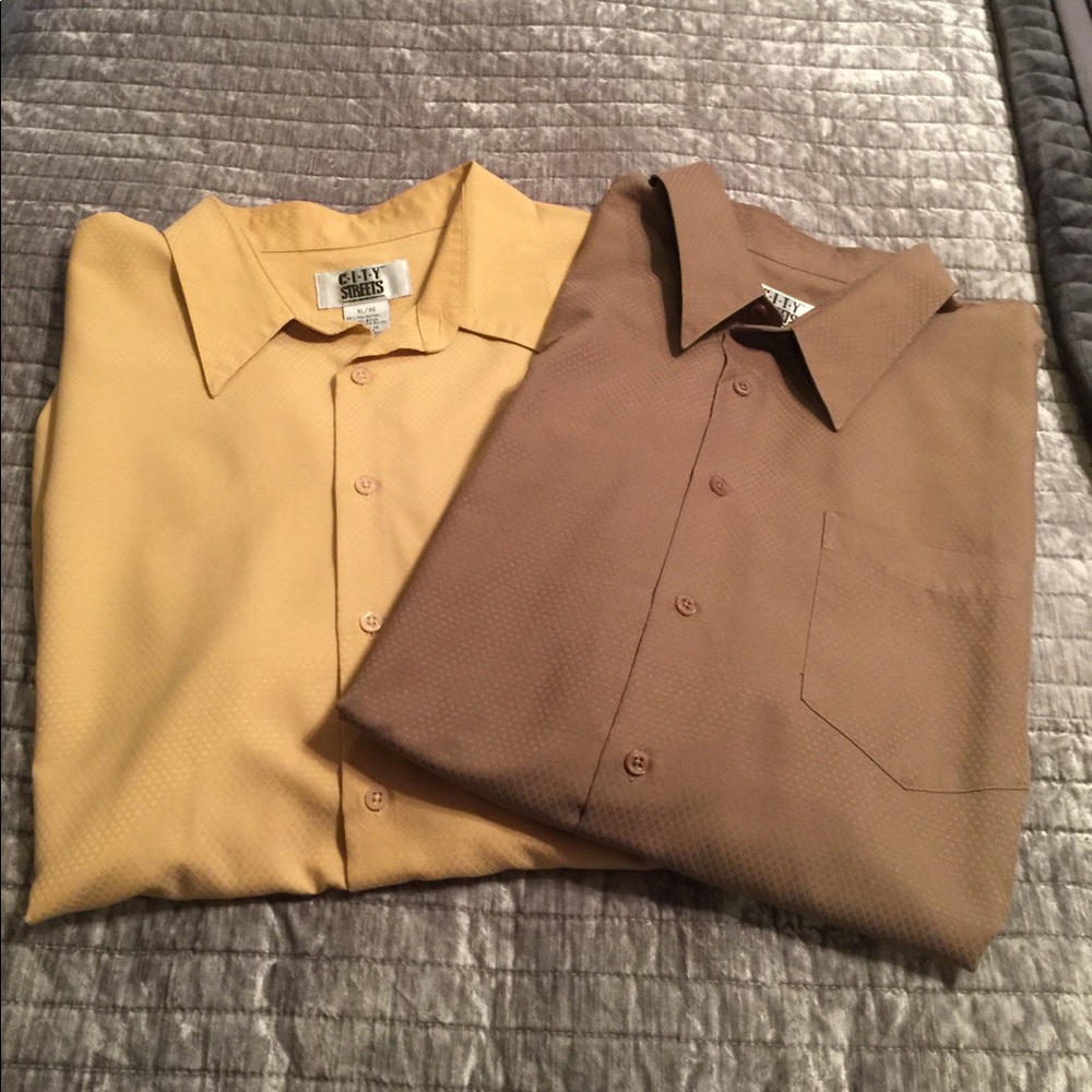 2 Men’s City Streets Long Sleeve Shirts